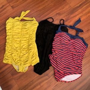 Lot of 3 one piece swimsuits